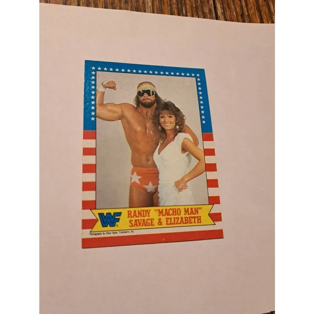 1987 Topps WWF Randy Macho Man Savage Elizabeth #7 Vintage Wrestling Card